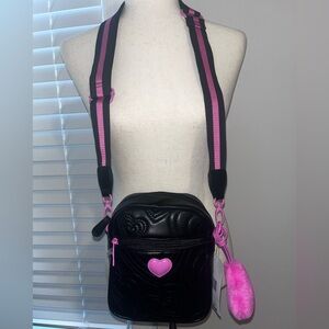 Luv Betsey by Betsey Johnson Embroidered Heart Crossbody Bag